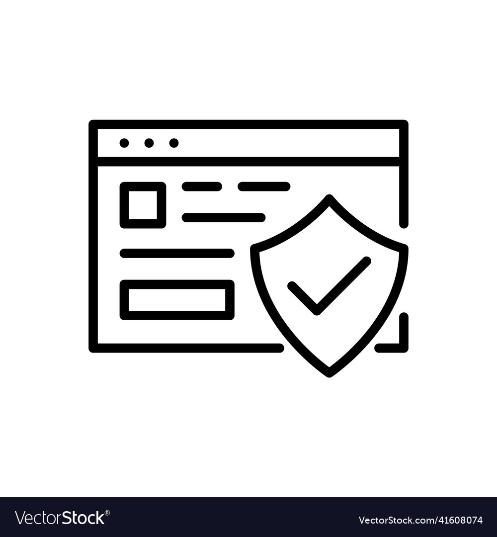 Secure website icon pixel perfect editable vector image Secure website icon pixel perfect editable