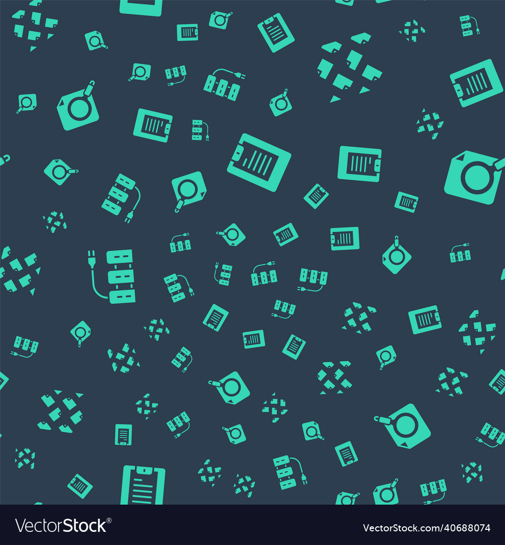 Set server data report stream and search Vector Image Set server data report stream and search