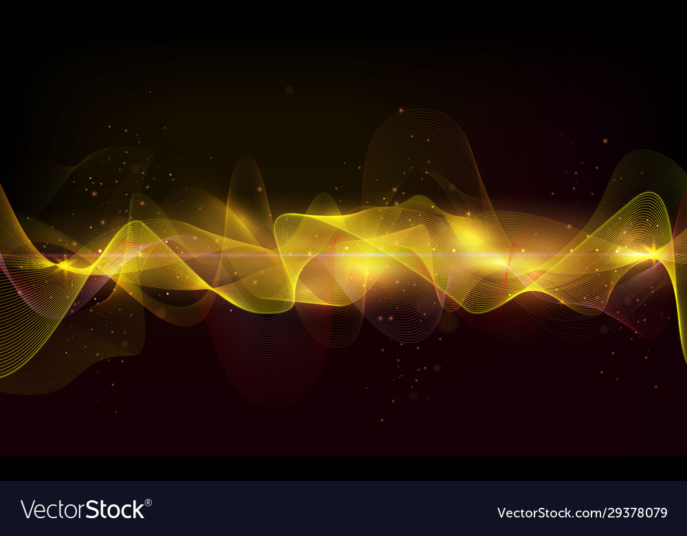 Abstract wave curve lines music Vector Image Abstract wave curve lines music