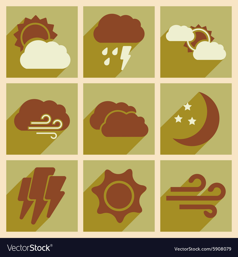 Flat with shadow concept and mobile application
