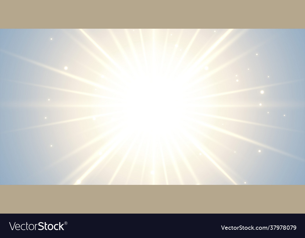 Glowing background with bursting rays
