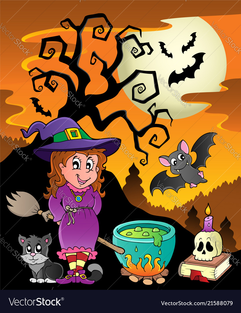 Scene with halloween theme 8