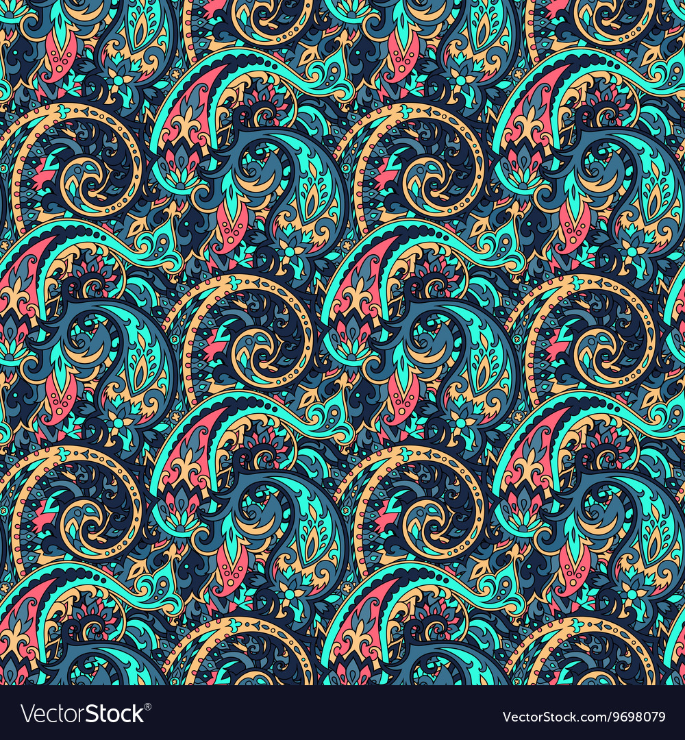 Seamless paisley pattern