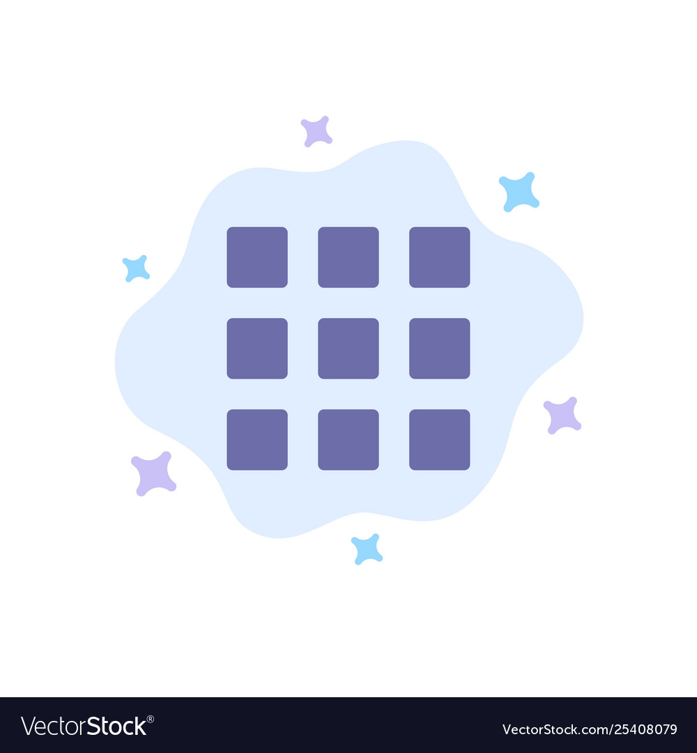 Web grid shape squares blue icon on abstract vector image Web grid shape squares blue icon on abstract
