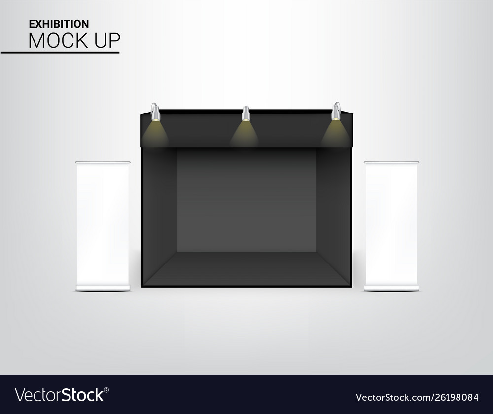 3d mock up realistic tent display pop booth