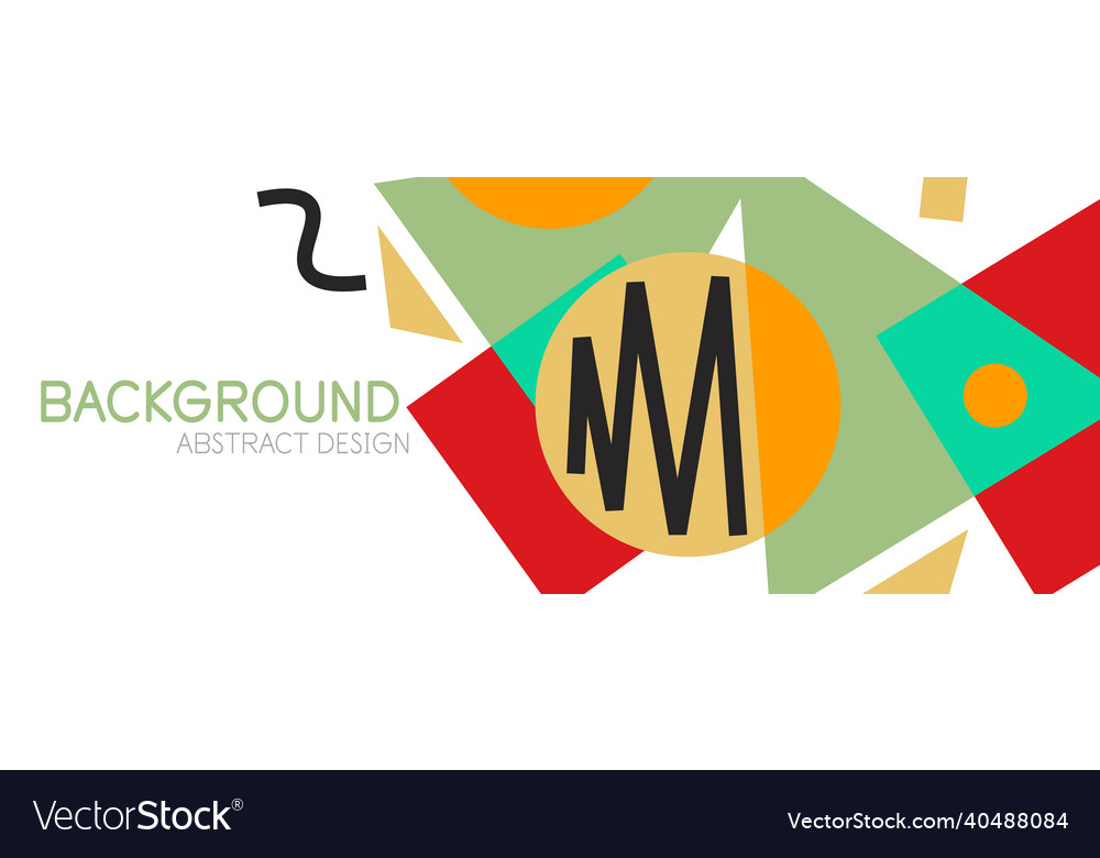 Abstract background blocks lines triangles vector image Abstract background blocks lines triangles
