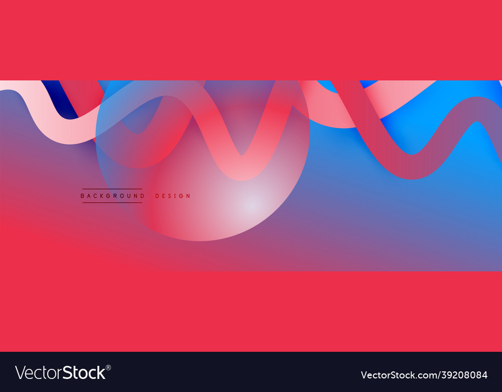 Abstract gradient background with wave line