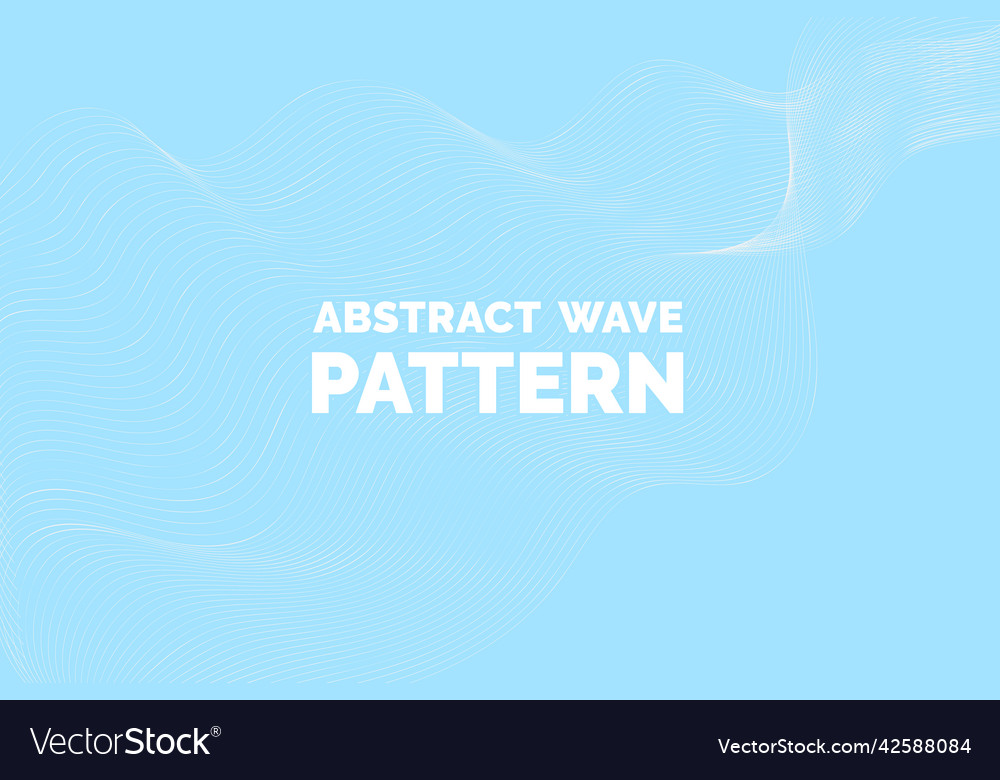 Abstract wave pattern wavy thin line background Vector Image Abstract wave pattern wavy thin line background