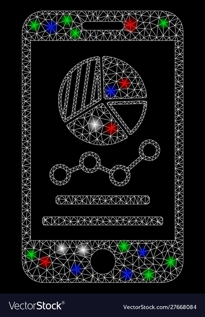 Bright mesh network mobile graphs with flash spots