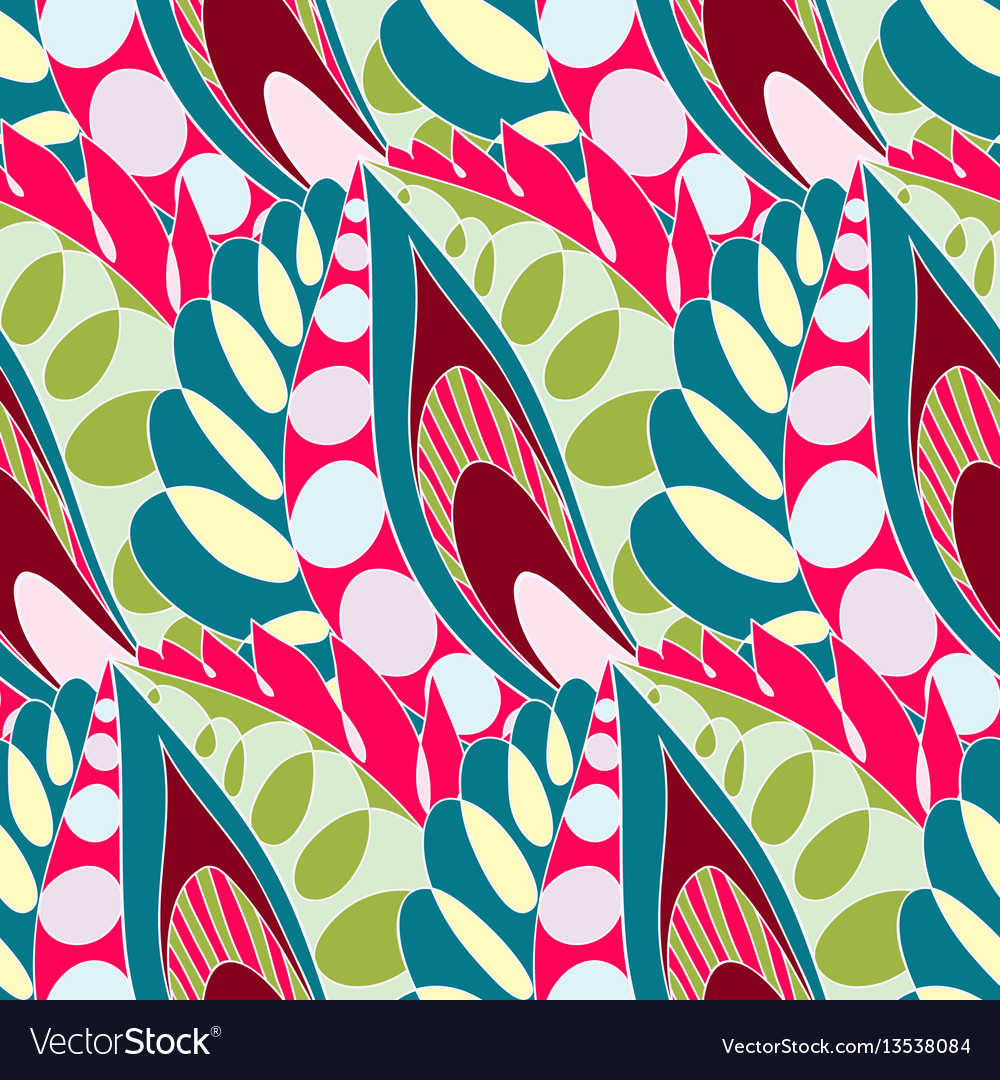 Bright seamless pattern in boho style