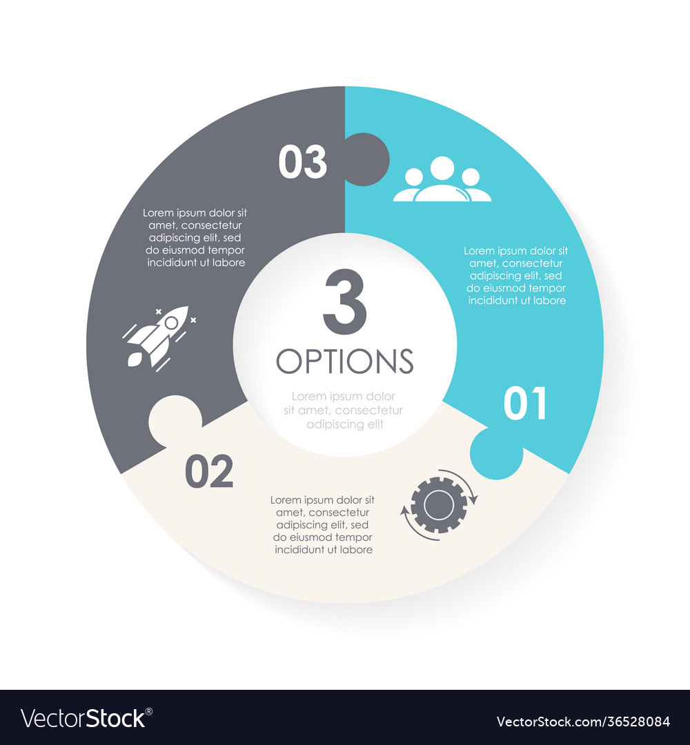 Circle chart infographic template Vector Image Circle chart infographic template
