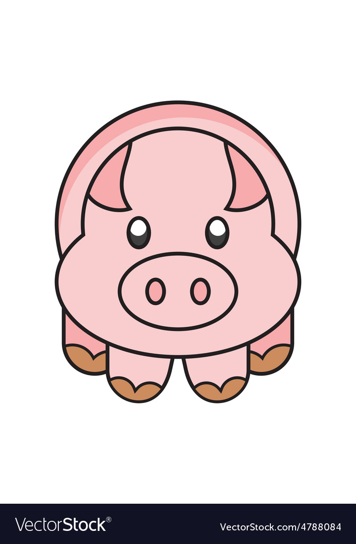 Cutepig Royalty Free Vector Image - VectorStock