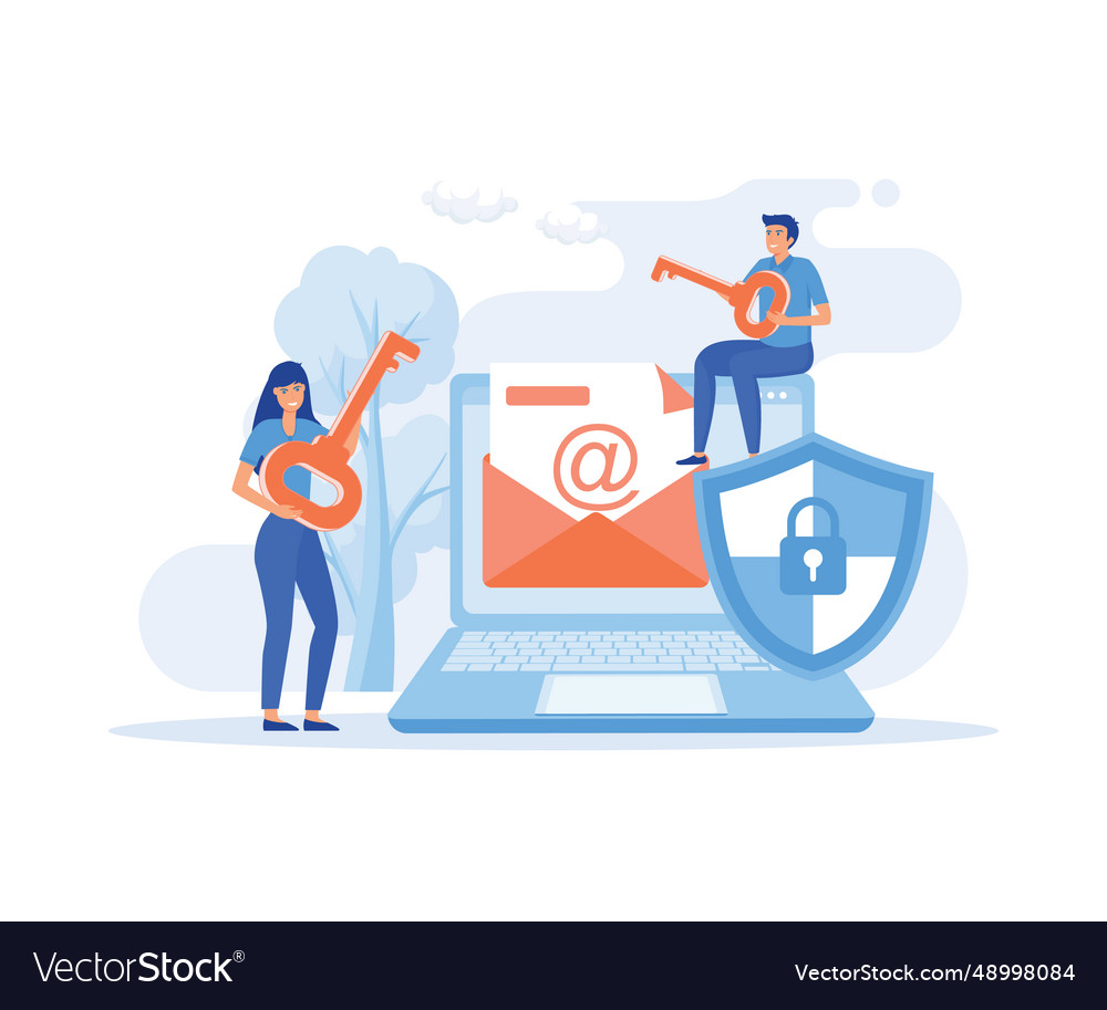Email encryption concept secure encrypted