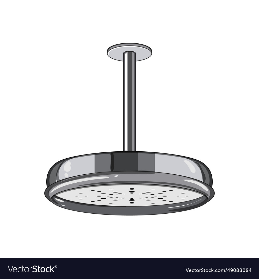 Falling shower head cartoon