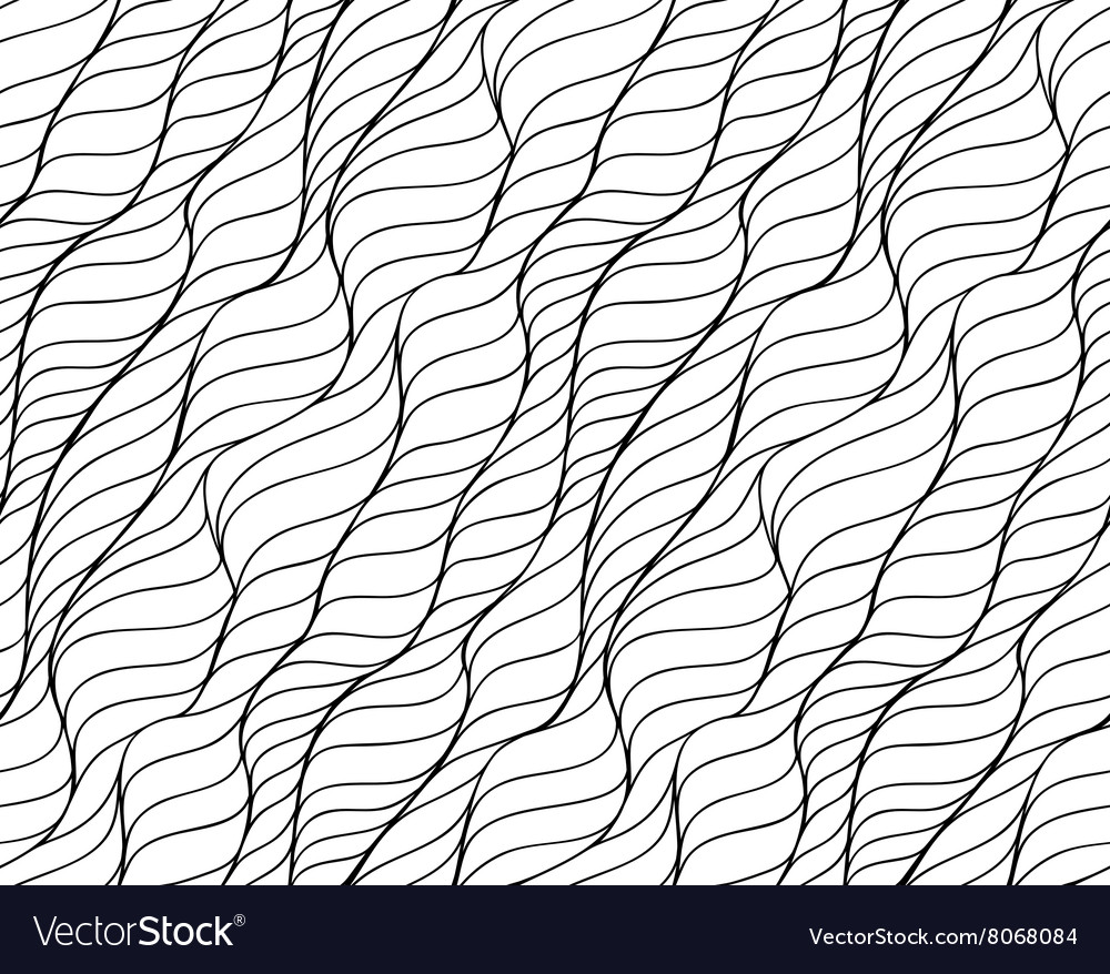 Floral background of drawn lines Royalty Free Vector Image