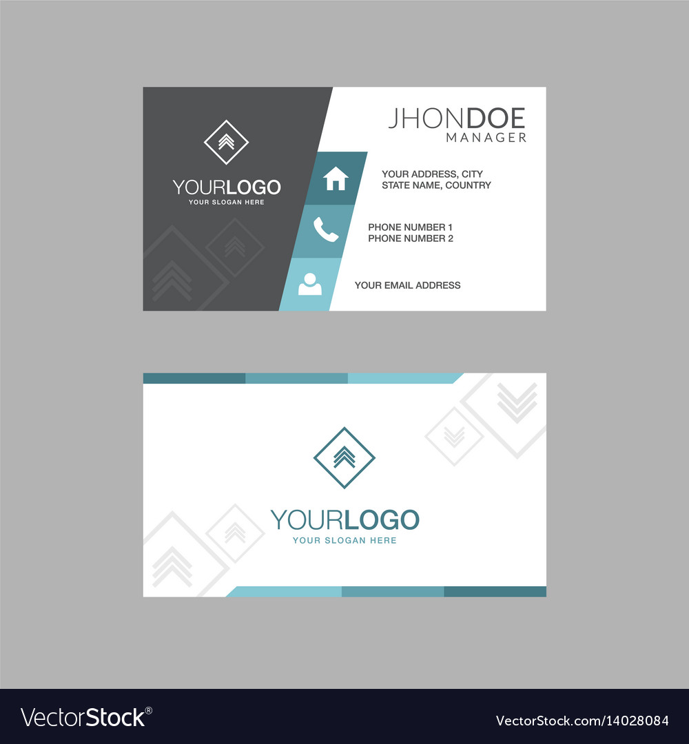 Geometric Business Cards Royalty Free Vector Image