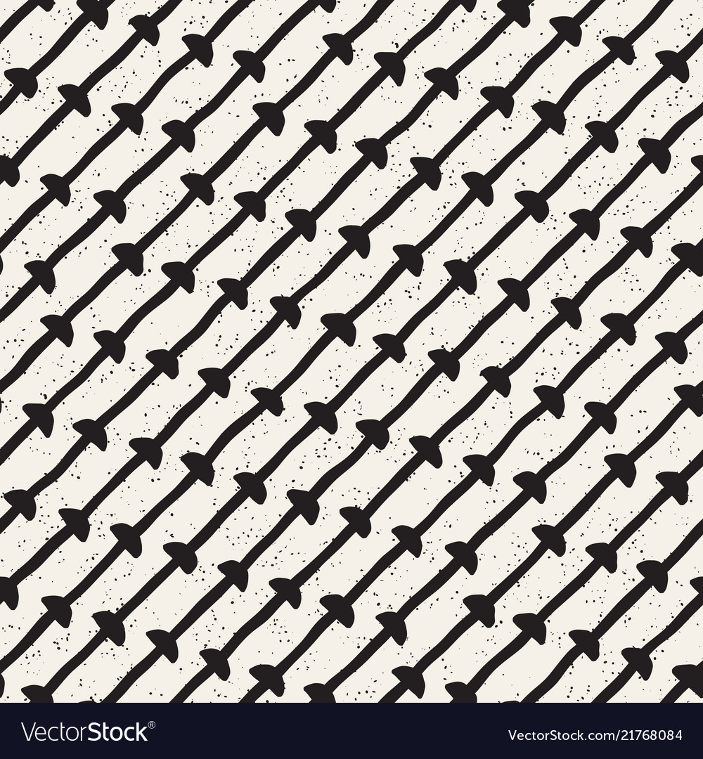 Hand drawn lines seamless grungy pattern abstract vector image Hand drawn lines seamless grungy pattern abstract