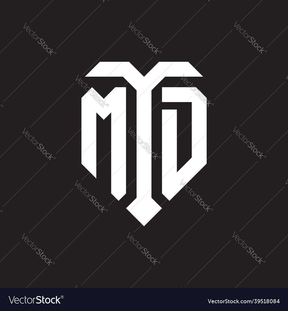 Md Logo Monogramm Design Template