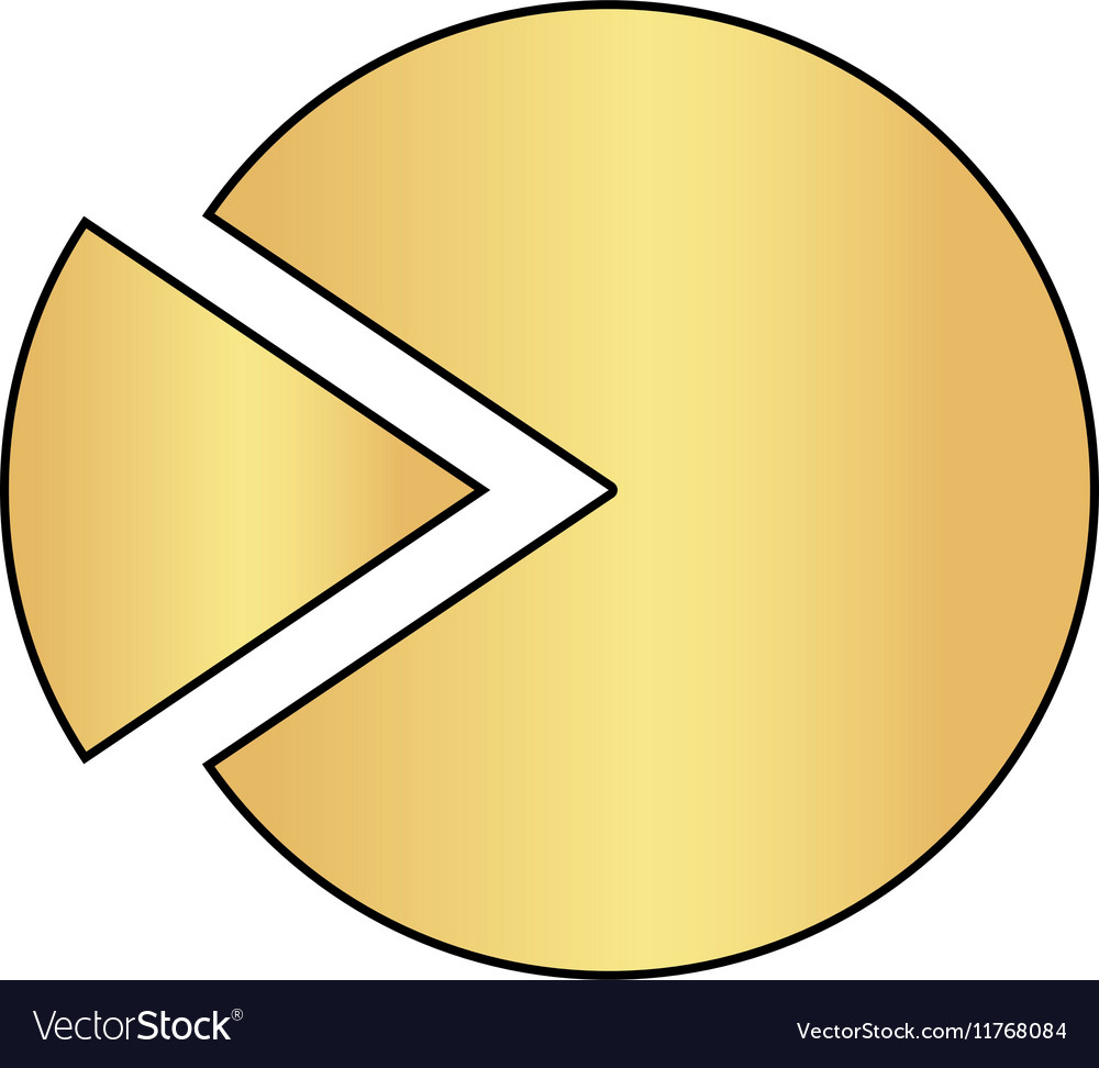 Pie chart computer symbol