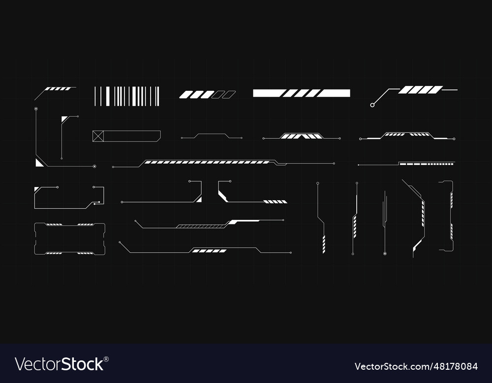 Sci-fi futuristic hud dashboard display virtual