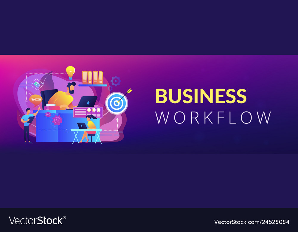 Workflow concept banner header