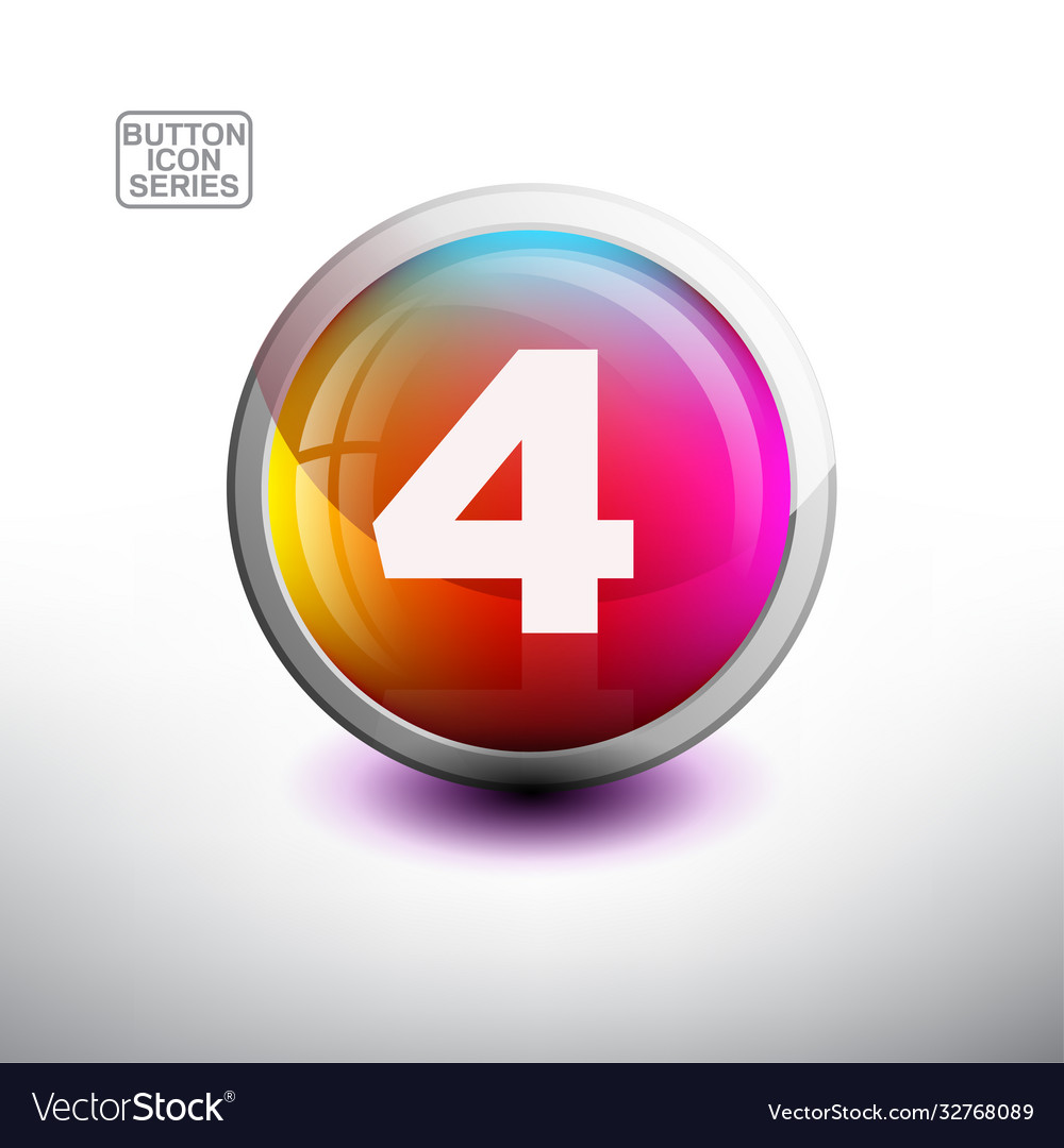 Alphabet in glossy button for web icon Vector Image Alphabet in glossy button for web icon