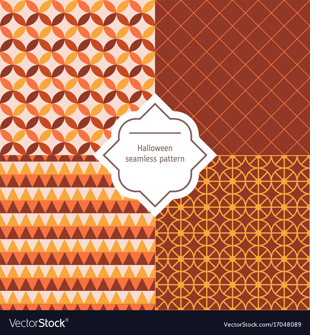 Autumn seamless patterns