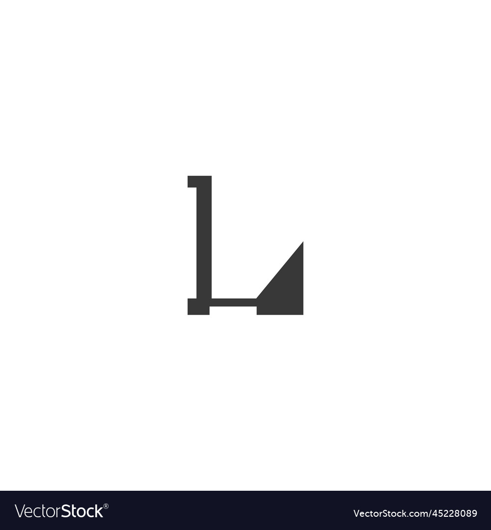 L or ll logo and icon design Royalty Free Vector Image