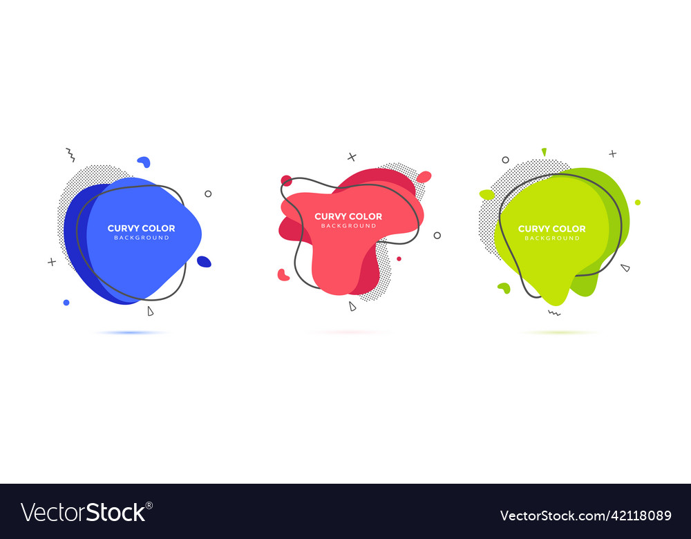 Modern liquid irregular amoeba blob shape abstract vector image Modern liquid irregular amoeba blob shape abstract