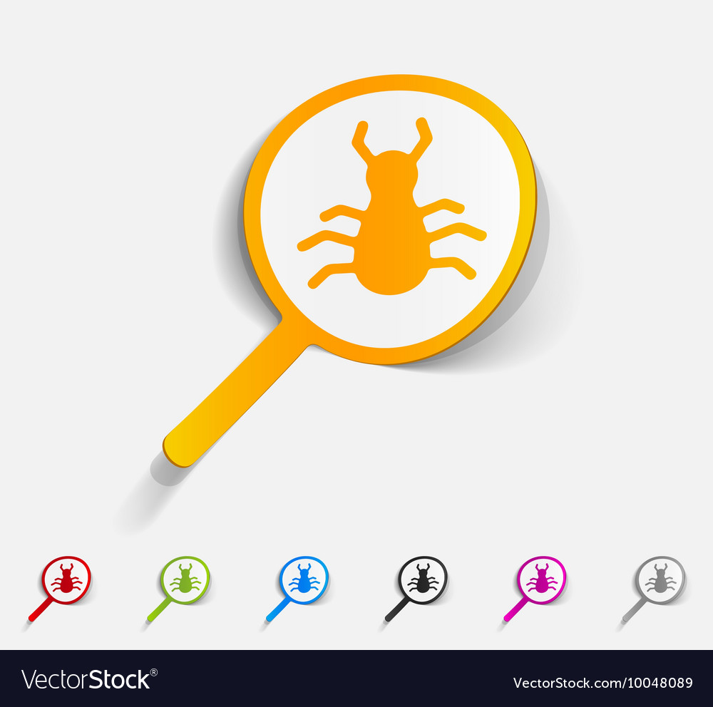 Realistic design element virus scan