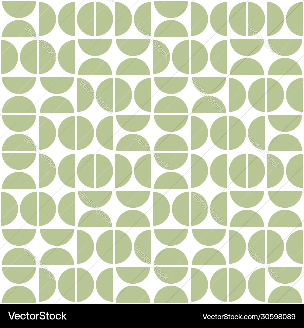 Seamless geometric pattern with semicircles mid Vector Image