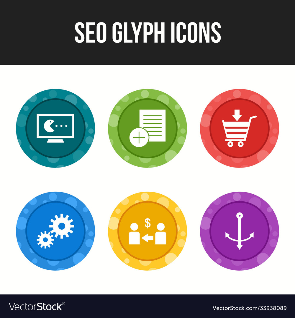Seo icon set for personal and commercial use