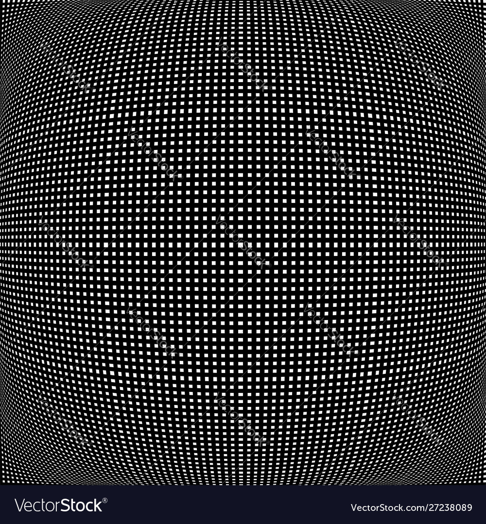 Spherical globe circular distort effect pattern vector image Spherical globe circular distort effect pattern