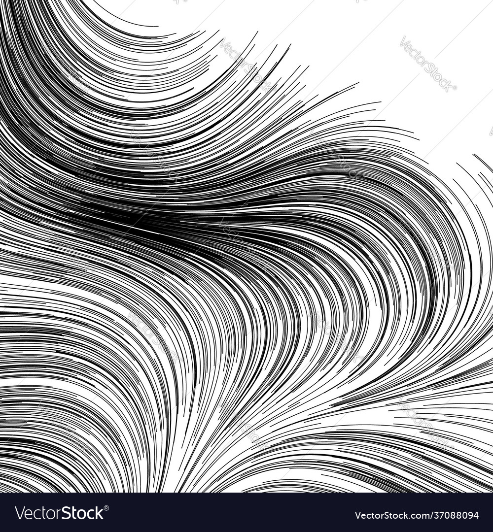 Abstract render random wavy curvy writhe lines Vector Image Abstract render random wavy curvy writhe lines