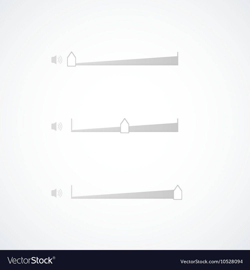 Adjustment volume Royalty Free Vector Image - VectorStock