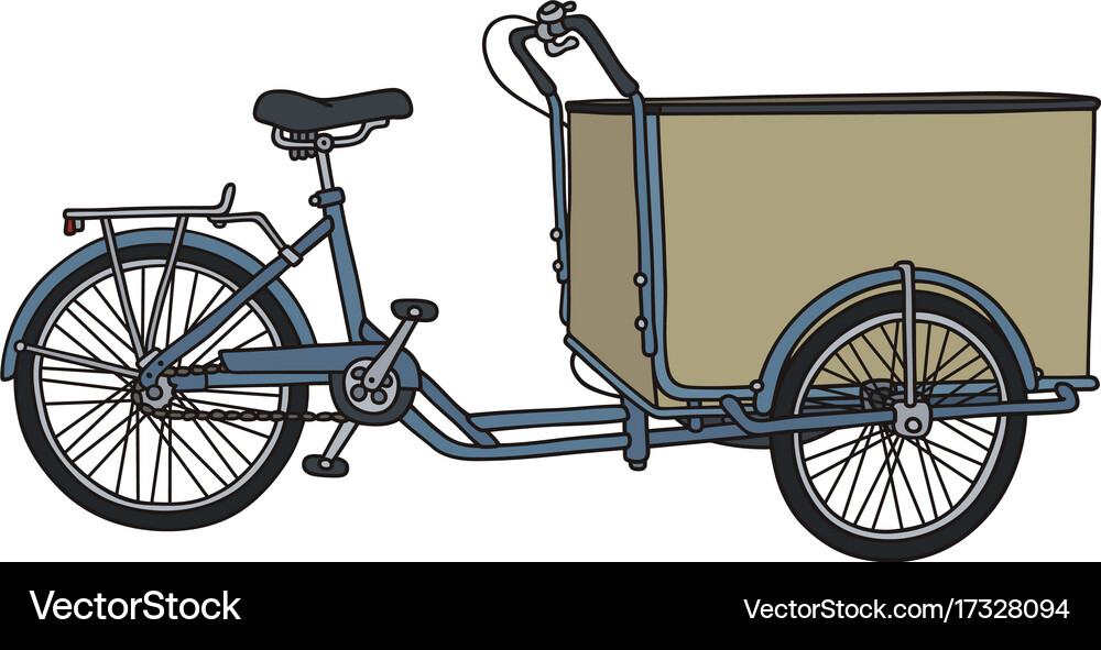 Classic freight rickshaw Royalty Free Vector Image
