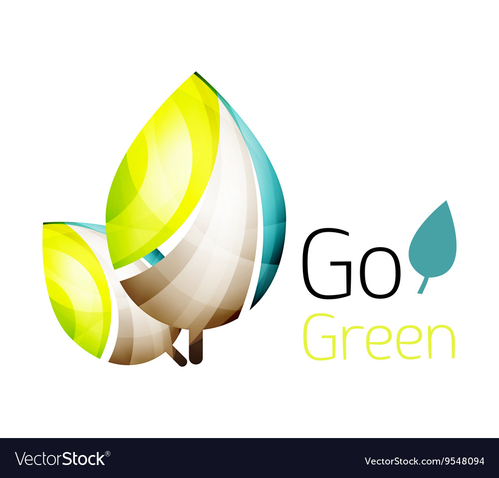 Go green leaf nature concept