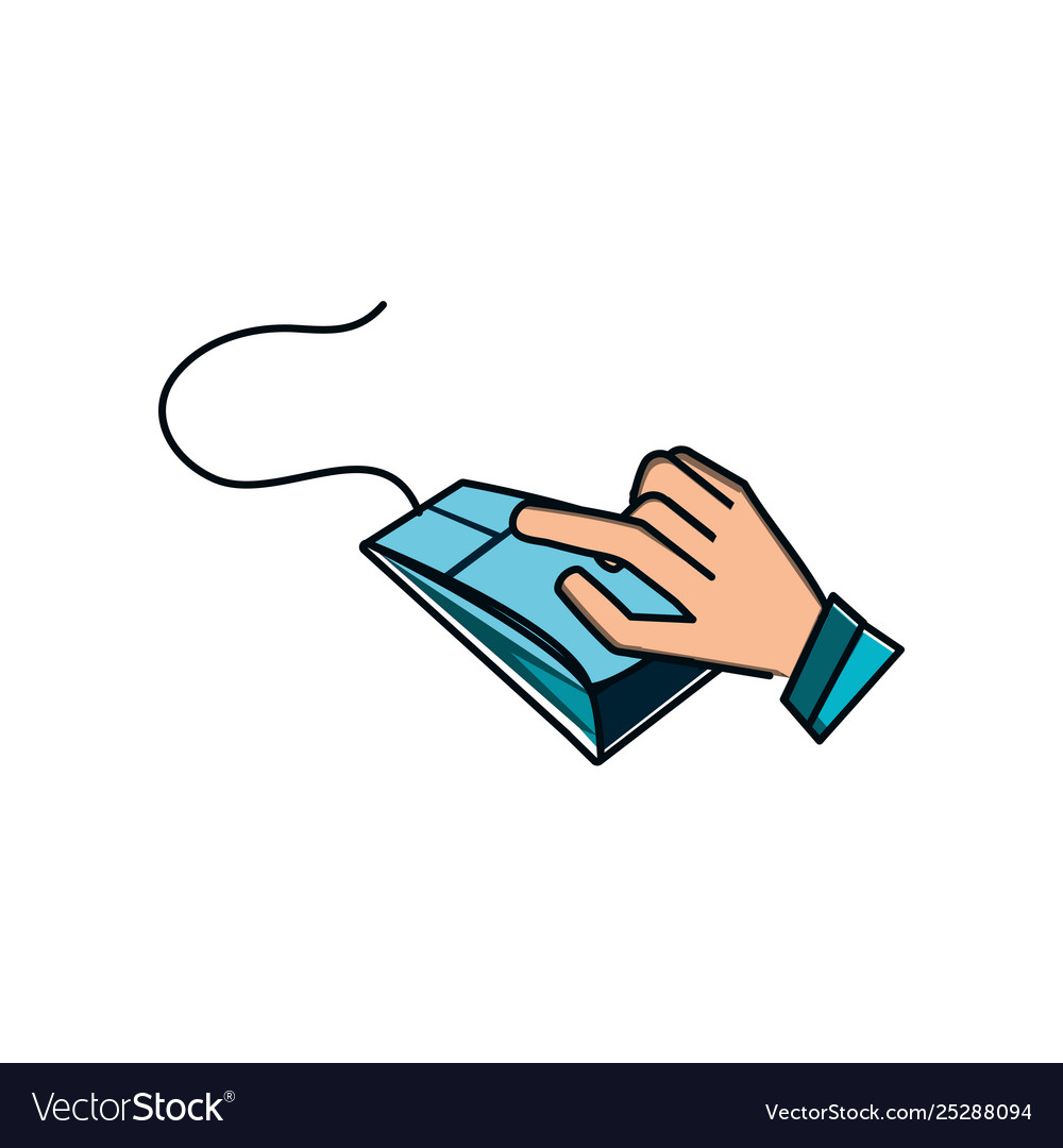 Hand with mouse device