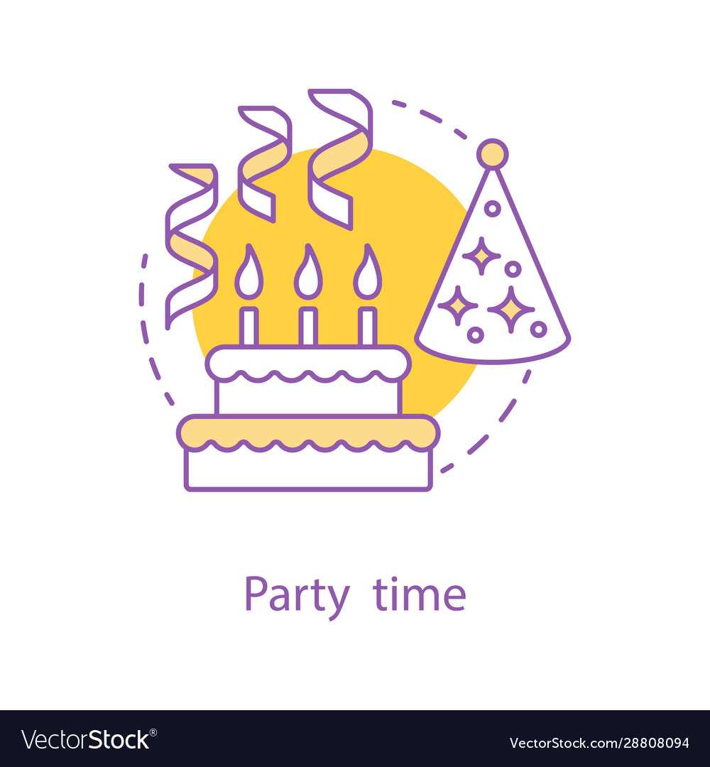 Party time concept icon