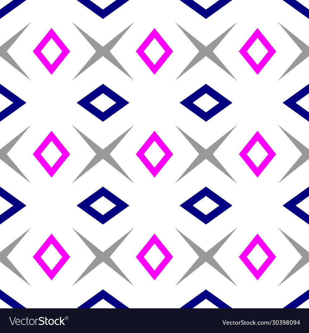 Seamless pattern with colored rhombuses over vector image Seamless pattern with colored rhombuses over