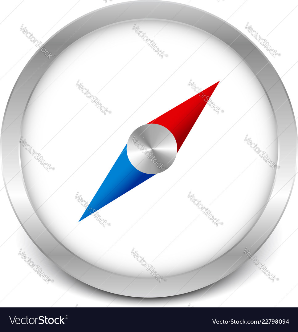 Simple compass icon vector image Simple compass icon