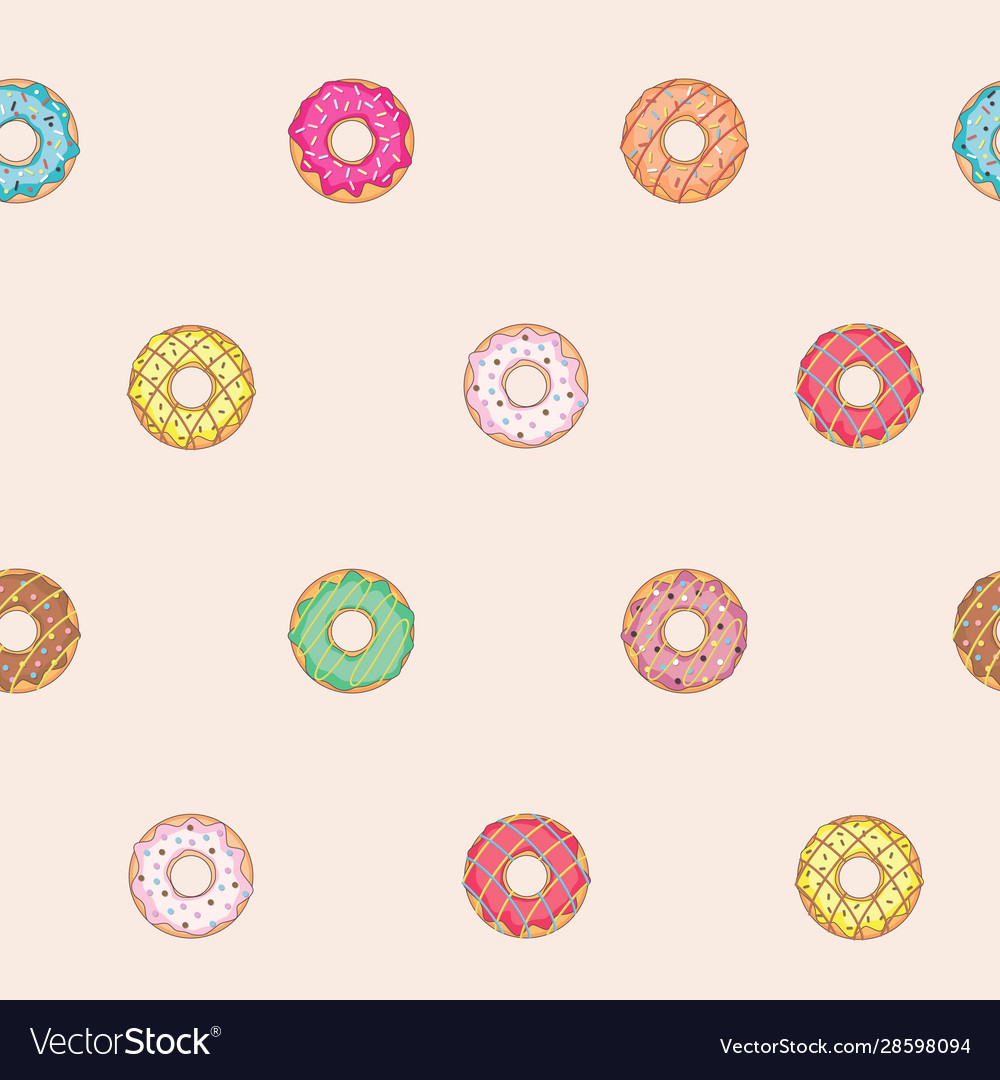 Süße Donuts Hintergrund 04