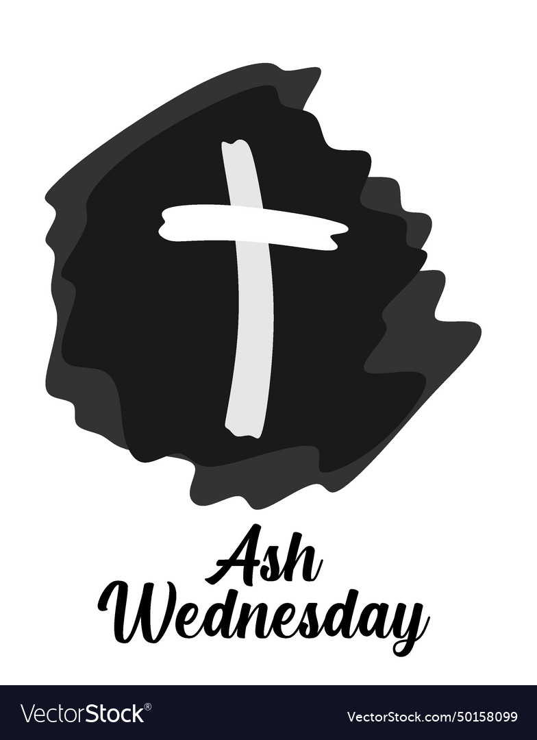 Celebrate ash wednesday with cross