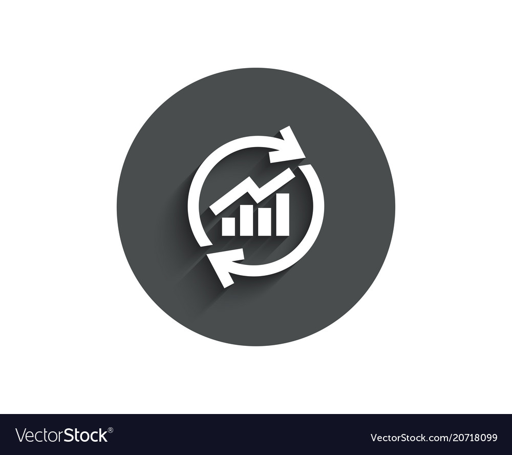 Chart simple icon update report graph sign