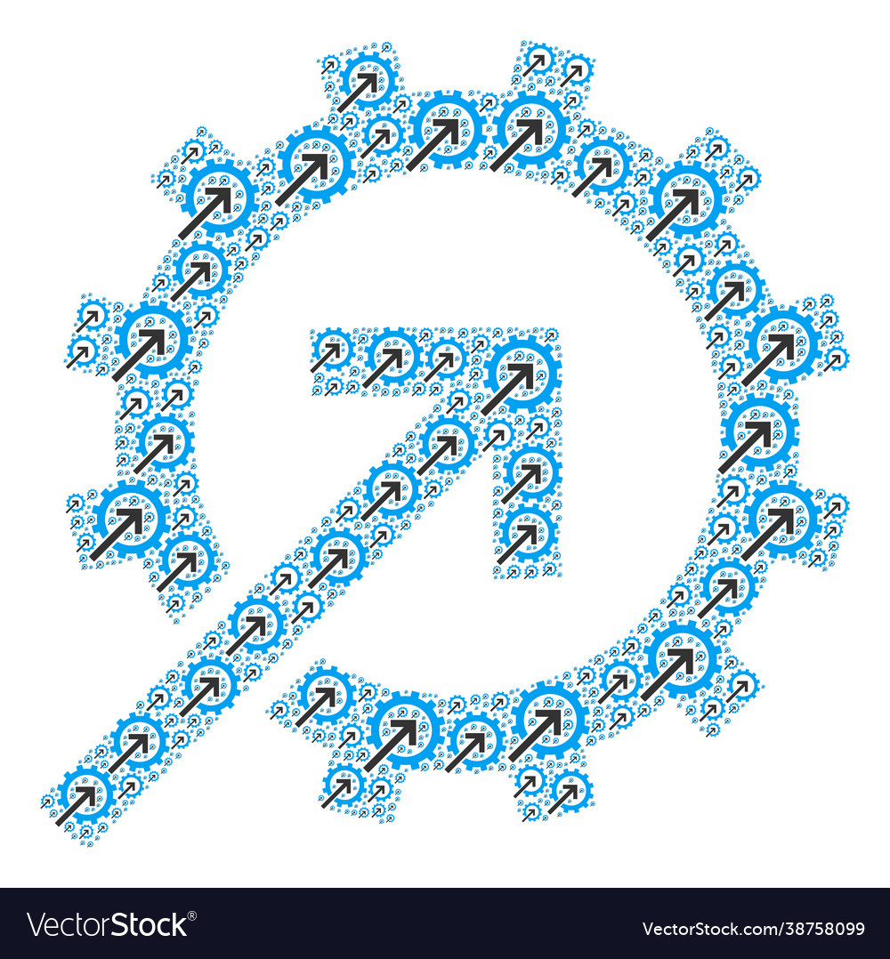 Cog integration recursive composition itself vector image Cog integration recursive composition itself