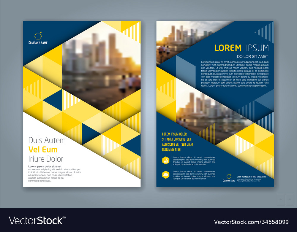 Cover Annual Report 2023 Royalty Free Vector Image