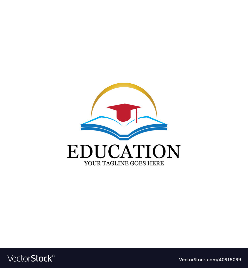 Education logo template Royalty Free Vector Image