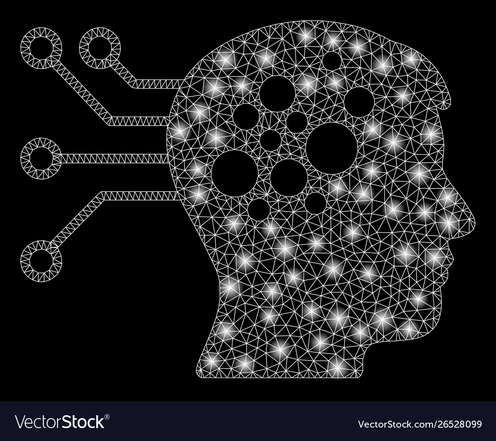 Flare mesh wire frame neural computer links