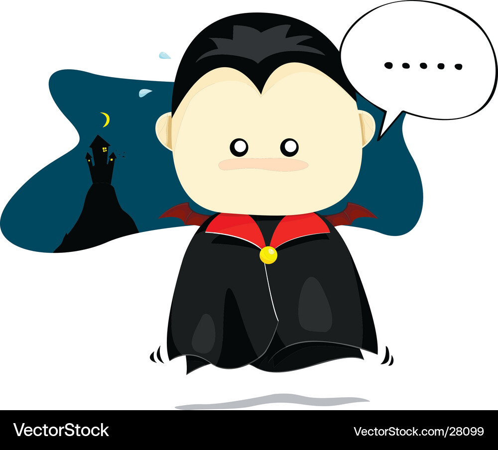 Little vampire Royalty Free Vector Image - VectorStock