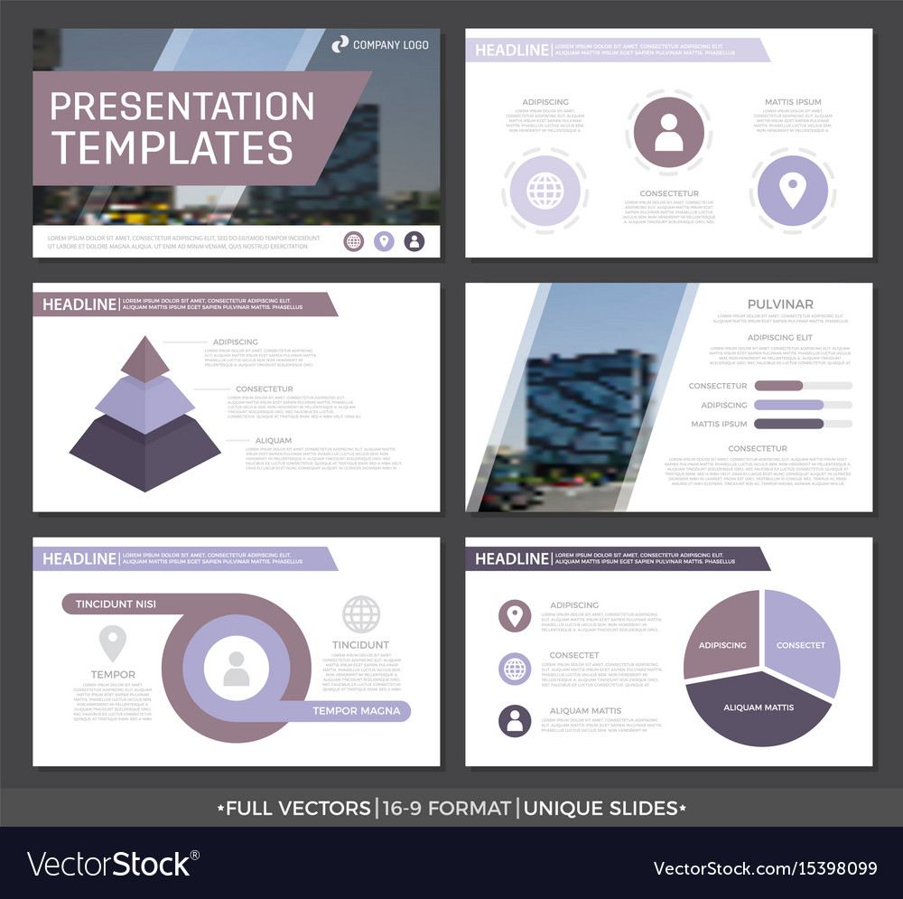 Purple Presentation Slides - Charts & Graphs